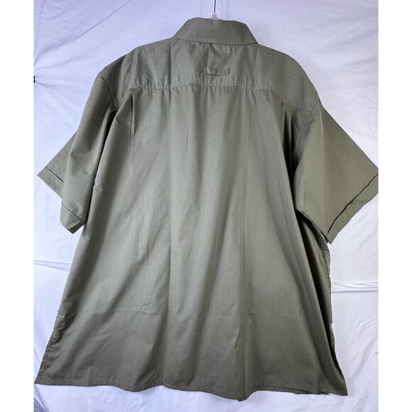 Men’s Scandia Woods Shirt Army Green Size 3X Work Utility Uniform Basic Pockets - Picture 2 of 9